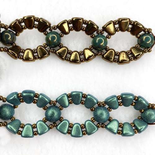 NIB bit bracelet bundle - teal bronze bracelet making kit — DIY set with beads and instructions for creating handmade jewelry