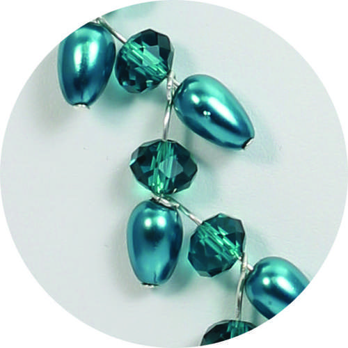 Amber Necklace turquoise - bundle pack necklace making kit — DIY set with beads and instructions for creating handmade jewelry
