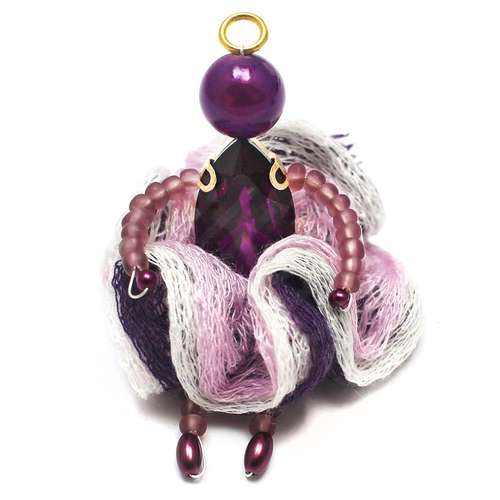 Lady Rivoli Kit lilac jewelry making kit — DIY set with beads and instructions for creating handmade jewelry
