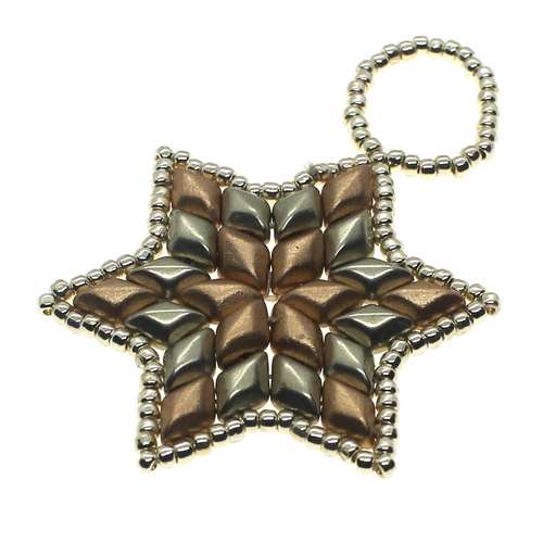 Gem Duo Star Pendant Bead Bundle hazel jewelry making kit — DIY set with beads and instructions for creating handmade jewelry