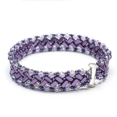 Hermione Bracelet light violet bracelet making kit — DIY set with beads and instructions for creating handmade jewelry