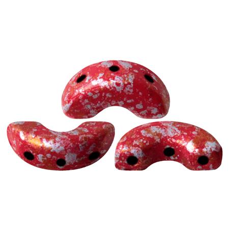 Arcos Puca Beads 10g - Opq Coral Red Tweedy