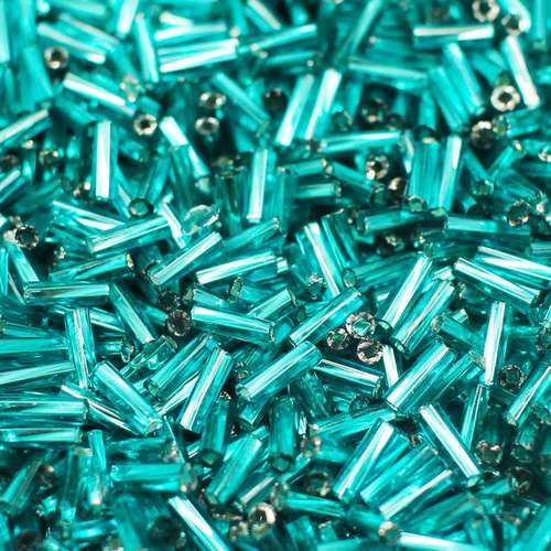 FGB glass seed beads silver lined forrest green 50g — 50g pack, ideal for bead weaving, embroidery, and jewelry making