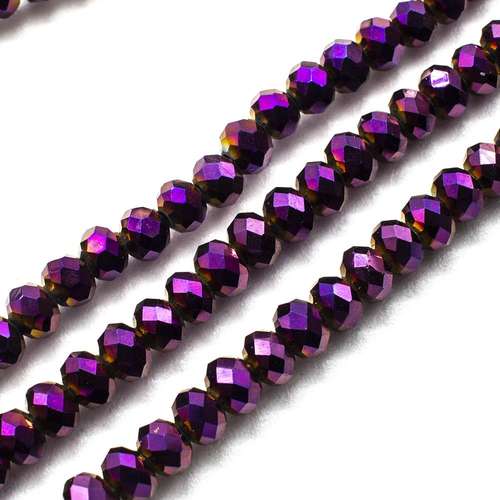 4mm crystal beads purple iris — faceted for jewelry making and beadwork