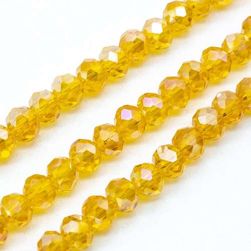 6mm crystal beads auburn, pack of 100 — faceted for jewelry making and beadwork