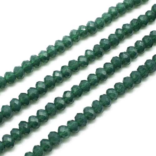 3mm crystal beads forrest green, pack of 150 — faceted for jewelry making and beadwork