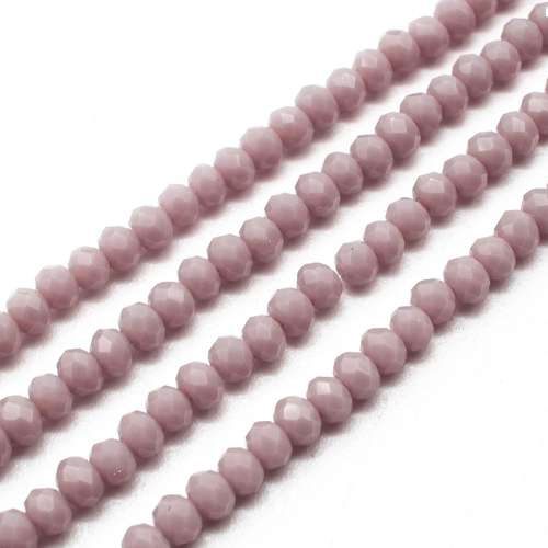 3mm crystal beads opal purple, pack of 150 — faceted for jewelry making and beadwork