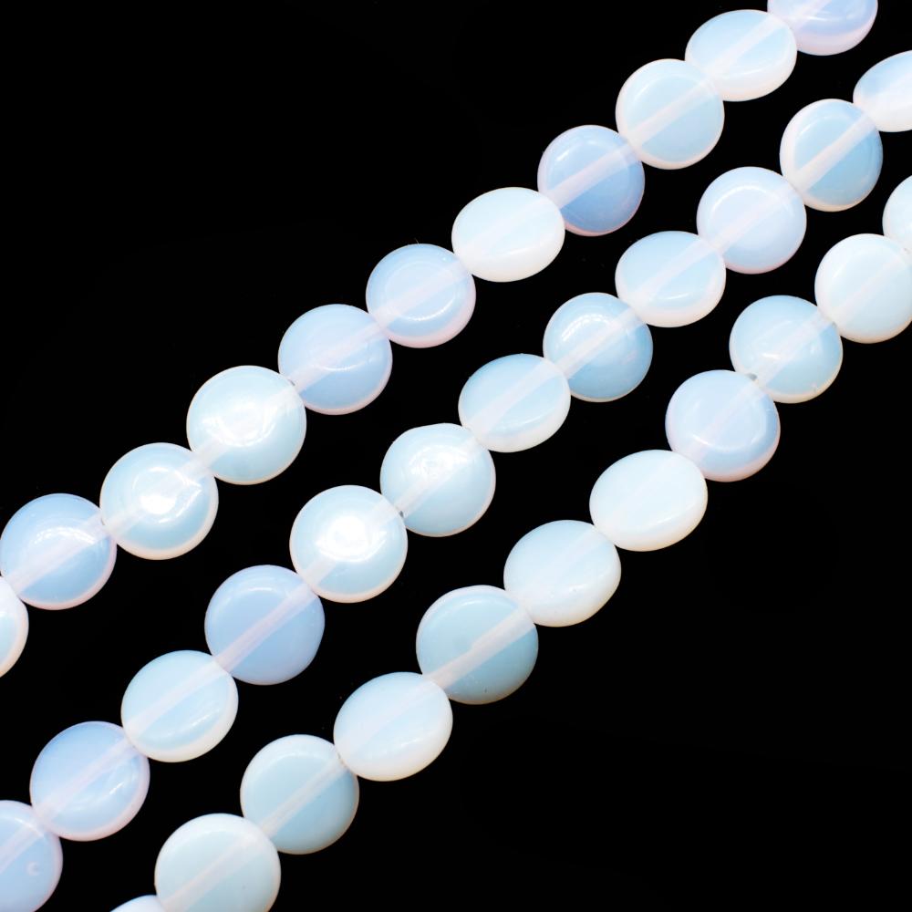 Opal Lilac Opaque Flat Disc - 8mm