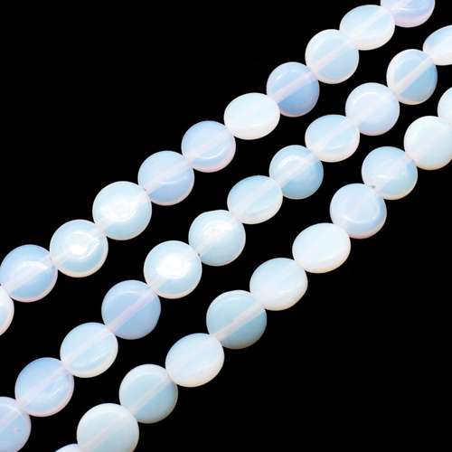 Opal Lilac Opaque Flat Disc - 8mm