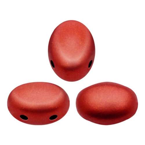 Samos Puca Beads 10g - Red Metallic Mat
