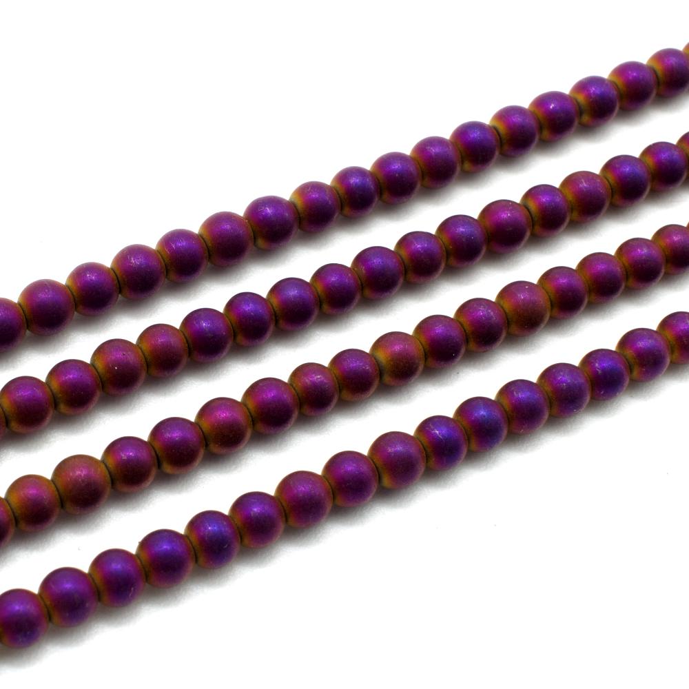 4mm hematite beads — for jewelry making, crafting, and beadwork projects