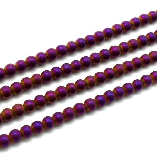 4mm hematite beads — for jewelry making, crafting, and beadwork projects