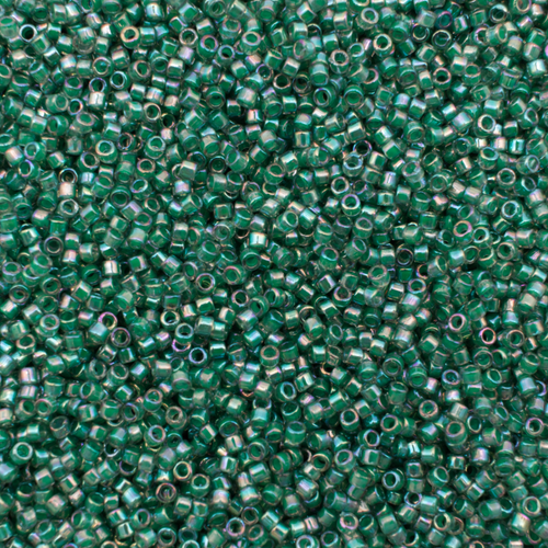 Toho Treasure Size 11 5g - Teal-Lined Lt Sapphire Rainbow