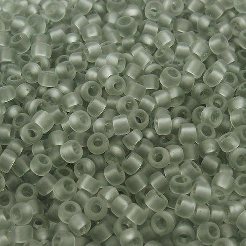 Toho Size 8 Seed Beads 10g - Trans Frost Lt Grey