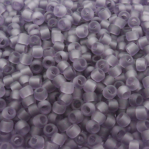 Toho Size 8 Seed Beads 10g - Trans Frost Sugar Plum