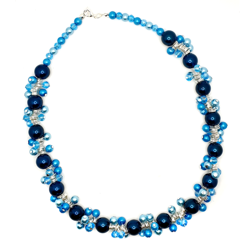 Headpin Bracelet, Necklace & Earrings sky bracelet making kit — DIY set with beads and instructions for creating handmade jewelry