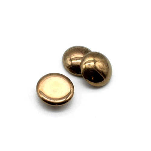 Par Puca Cabochon - 14mm - Dark Gold Bronze