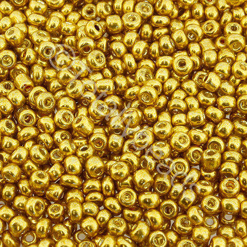 Seed Beads Metallic Gold - Size 8 100g