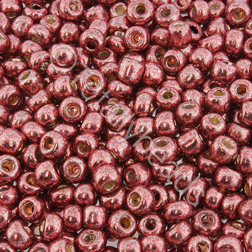 Seed Beads Metallic Red - Size 6 100g