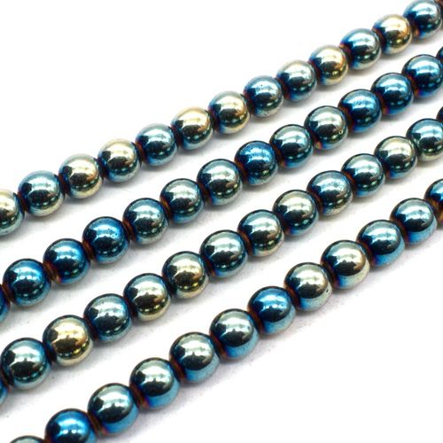 6mm hematite beads — for jewelry making, crafting, and beadwork projects