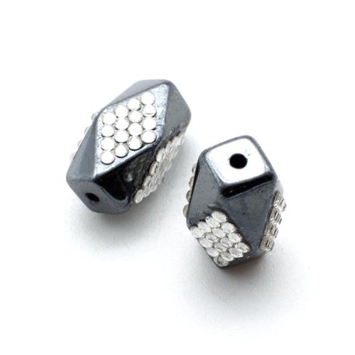 20mm hematite cube — for jewelry making, crafting, and beadwork projects