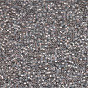 size 11 Miyuki Delica seed beads silved lined light taupe opal db1456 5g — 5g pack, premium Japanese cylinder beads perfect for bead weav…