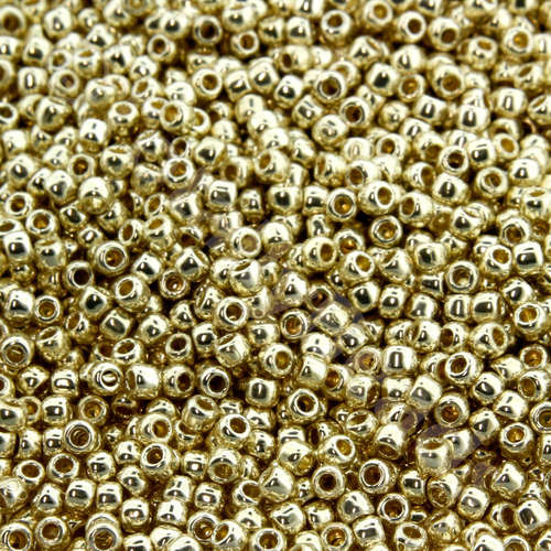 Toho Size 11 Seed Beads 10g - PF Gal. Aluminum