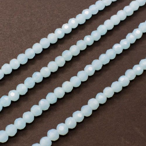 4mm crystal beads summer sky — faceted for jewelry making and beadwork