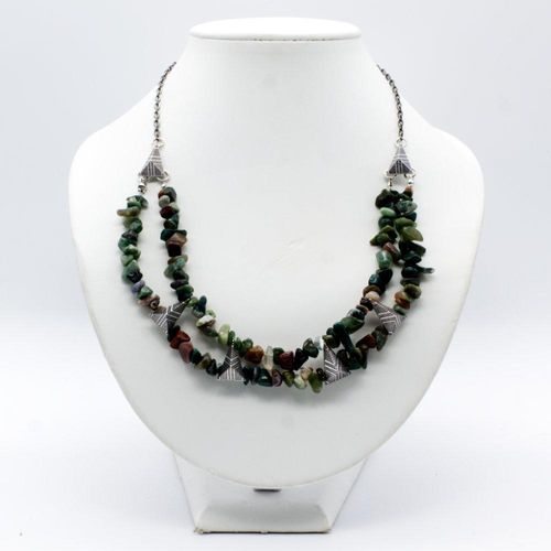 Amara Necklace indian agate necklace making kit — DIY set with beads and instructions for creating handmade jewelry