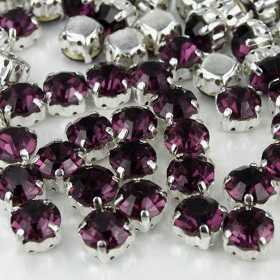 3mm crystal beads amethyst, pack of 15 — faceted for jewelry making and beadwork