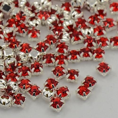 3mm crystal beads light siam, pack of 15 — faceted for jewelry making and beadwork