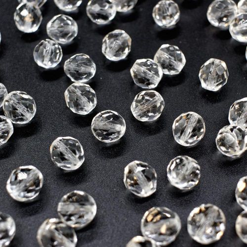 12mm Czech glass fire polished faceted beads crystal - 15pcs — pack of 15, high-quality faceted beads perfect for jewelry making and bead…