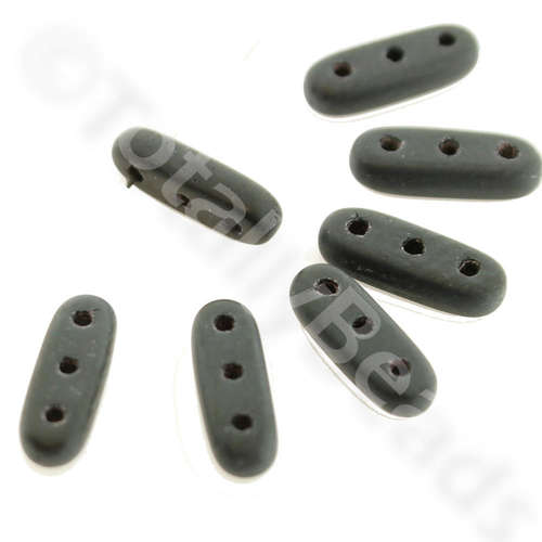 10mm Czech glass glass beads matte jet — pack of 30, high-quality two-hole beads ideal for jewelry making, bead weaving, and crafts
