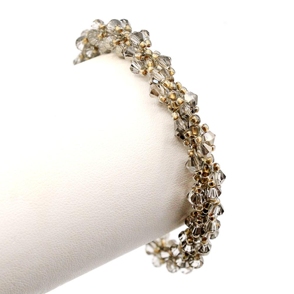 Seraphina Bracelet black diamond bracelet making kit — DIY set with beads and instructions for creating handmade jewelry