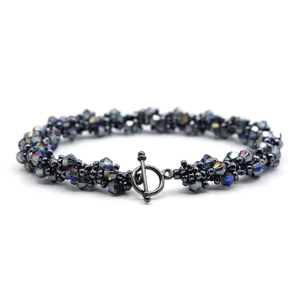 Seraphina Bracelet hematite bracelet making kit — DIY set with beads and instructions for creating handmade jewelry