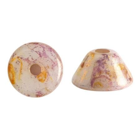 Konos Puca Beads 5g - Opaque Mix Rose/Gold Ceramic