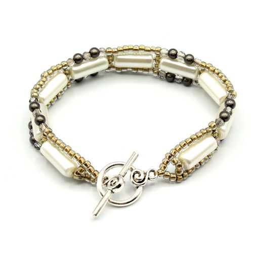 Phoebe Bracelet diamond shadow bracelet making kit — DIY set with beads and instructions for creating handmade jewelry