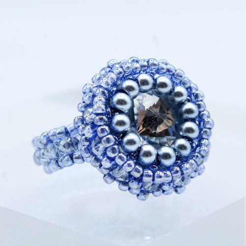Bling Rings Pack lagoon jewelry making kit — DIY set with beads and instructions for creating handmade jewelry