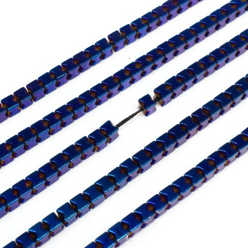 3mm hematite cube — for jewelry making, crafting, and beadwork projects