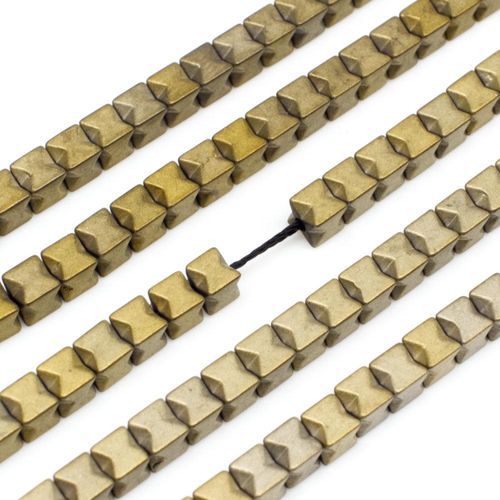 3mm hematite cube — for jewelry making, crafting, and beadwork projects