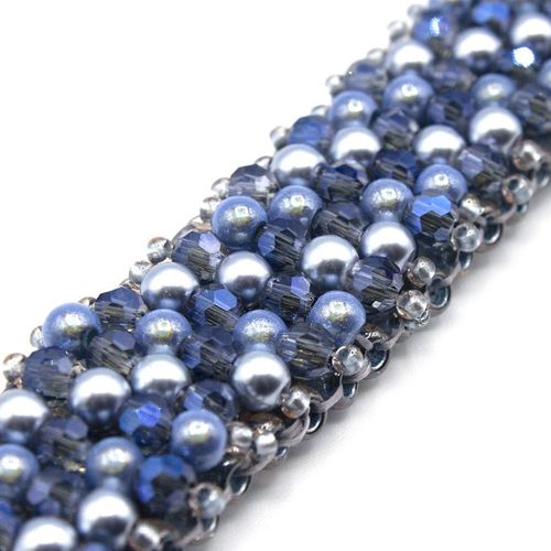 Aurelia Bracelet crystal lagoon bracelet making kit — DIY set with beads and instructions for creating handmade jewelry