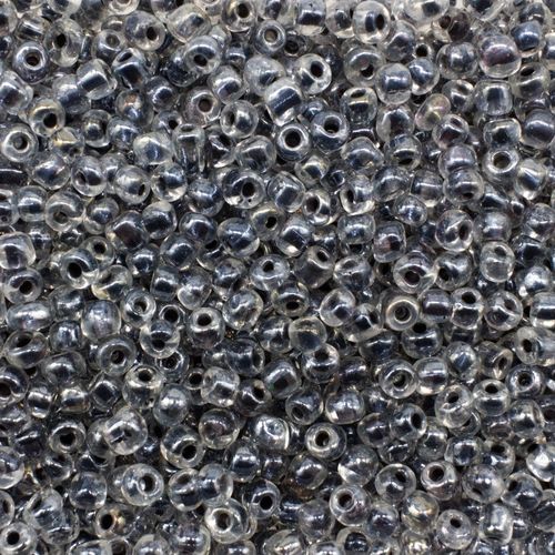 Seed Beads Lined Luster Black Size 6 100g 4mm for jewellery making