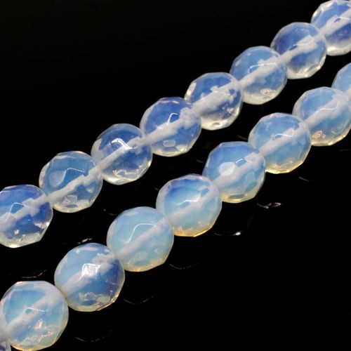 Opal Faceted Round Beads 12mm for jewellery making
