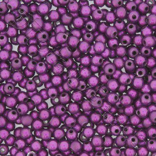 4mm Miracle acrylic round beads 4mm round dark purple 120pcs — pack of 120, reflective 3D-effect beads ideal for jewelry making, crafts,…