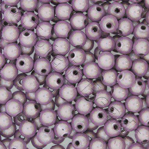 6mm Miracle acrylic round beads 6mm round lilac 65pcs — pack of 65, reflective 3D-effect beads ideal for jewelry making, crafts, and deco…