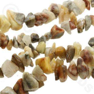 resin druzy bead crazy agate 32" string — sparkling cabochon-style stone ideal for jewelry making, pendants, and craft designs