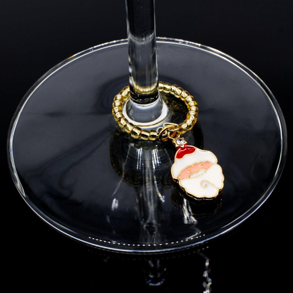Wine Charm Festive Collection 6pcs jewelry making kit — DIY set with beads and instructions for creating handmade jewelry
