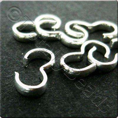 3 Connector 8mm - Silver Plated