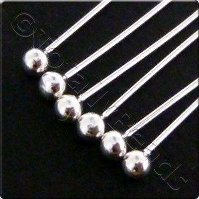 Sterling Silver - Headpin Ball 30mm 10pcs