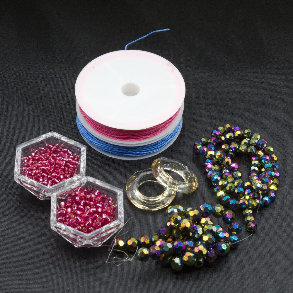 BC 2023 WK 2: Tassel Pendant Rainbow 8mm for jewellery making